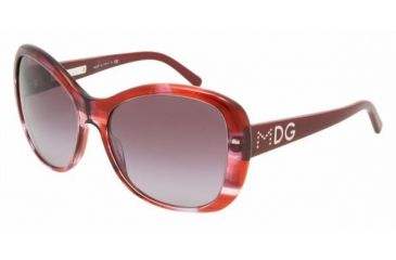 Image of Dolce&amp;Gabbana DG 4108 Sunglasses Styles - Striped Bordeaux Violet Gradient Frame, 17168H-5716