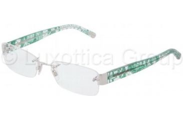 Image of Dolce&amp;Gabbana DG1218 Bifocal Prescription Eyeglasses 1080-5217 - Silver 