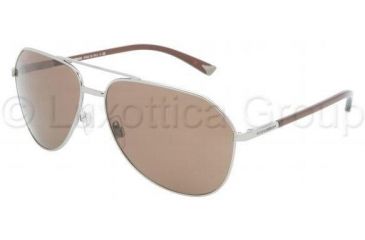Image of Dolce&amp;Gabbana DG2094 Sunglasses 04/73-6114 - Gunmetal Brown