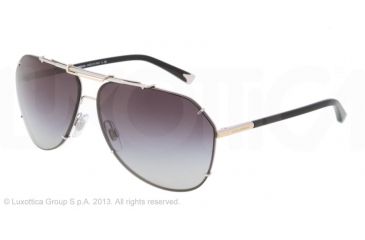 Image of Dolce&amp;Gabbana ICONIC EVOLUTION DG2102 Single Vision Prescription Sunglasses DG2102-05-8G-64 - Lens Diameter 64 mm, Lens Diameter 64 mm, Frame Color Silver