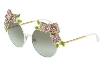Image of Dolce&amp;Gabbana DG2186 Bifocal Prescription Sunglasses DG2186-011-8E-55 - Lens Diameter 55 mm, Frame Color White