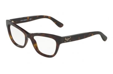 Image of Dolce&amp;Gabbana DG3253F Bifocal Prescription Eyeglasses 502-51 - Havana Frame