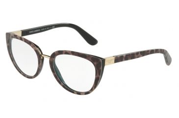 Image of Dolce&amp;Gabbana DG3262F Progressive Prescription Eyeglasses 1995-53 - Leo Print Frame