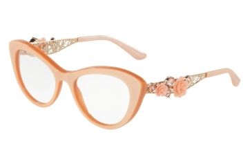 Image of Dolce&amp;Gabbana DG3265BF Progressive Prescription Eyeglasses 3099-51 - Pearl Pink Frame