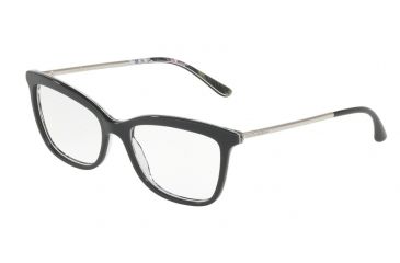 Image of Dolce&amp;Gabbana DG3286 Eyeglass Frames 3151-52 - Grey On Printed Hydrangea Frame
