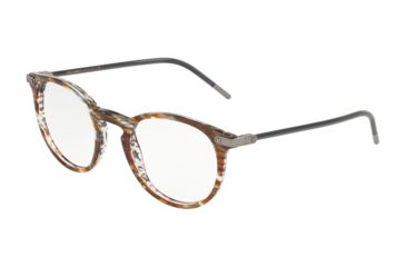 Image of Dolce&amp;Gabbana DG3303F Bifocal Prescription Eyeglasses, 52mm, Striped Brown, DG3303F-3221-52-BI