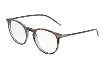 Image of Dolce&amp;Gabbana DG3303F Bifocal Prescription Eyeglasses, 52mm, Top Grey Havana On Grey Tr, DG3303F-3183-52-BI
