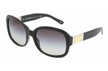 Image of Dolce&amp;Gabbana DG4086 SV Prescription Sunglasses - Black Gray Gradient Frame / 56 mm Prescription Lenses, 501-8G-5619