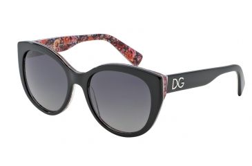Image of Dolce&amp;Gabbana DG4217 Bifocal Prescription Sunglasses DG4217-2789T3-54 - Lens Diameter 54 mm, Frame Color Top Black On Mosaic