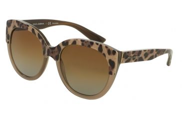 Image of Dolce&amp;Gabbana DG4259 Single Vision Prescription Sunglasses DG4259-2967T5-56 - Lens Diameter 56 mm, Frame Color Top Mud On Animalier