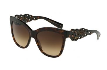 Image of Dolce&amp;Gabbana DG4264 Bifocal Prescription Sunglasses DG4264-502-13-55 - Lens Diameter 55 mm, Frame Color Dark Havana