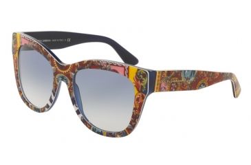 Image of Dolce&amp;Gabbana DG4270F Single Vision Prescription Sunglasses DG4270F-303619-55 - Lens Diameter 55 mm, Frame Color Top Handcart/blue