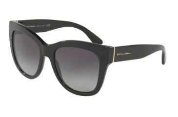 Image of Dolce&amp;Gabbana DG4270F Single Vision Prescription Sunglasses DG4270F-501-8G-55 - Lens Diameter 55 mm, Frame Color Black