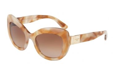 Image of Dolce&amp;Gabbana DG4308 Single Vision Prescription Sunglasses DG4308-312113-53 - Lens Diameter 53 mm, Frame Color Pearl Brown Havana