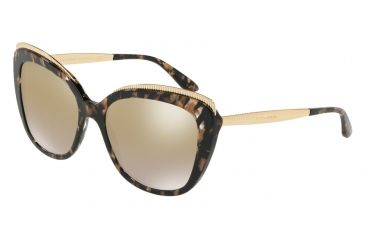 Image of Dolce&amp;Gabbana DG4332 Progressive Prescription Sunglasses, 57mm, Cube Black/gold, DG4332-911-6E-57-PRO