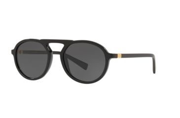 Image of Dolce&amp;Gabbana DG4351F Progressive Prescription Sunglasses, 54mm, Black, DG4351F-501-87-54-PRO