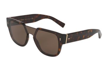 Image of Dolce&amp;Gabbana DG4356 Sunglasses 502/73-22, Brown Lenses