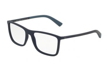 Image of Dolce&amp;Gabbana DG5021 Progressive Prescription Eyeglasses 2806-52 - Dark Blue Rubber Frame
