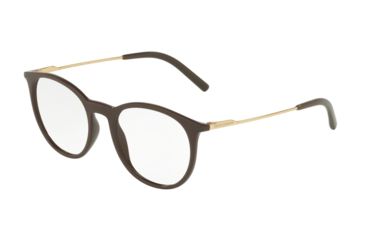 Image of Dolce&amp;Gabbana DG5031 Progressive Prescription Eyeglasses 3042-49 - Brown Frame