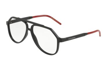 Image of Dolce&amp;Gabbana DG5038 Bifocal Prescription Eyeglasses 2525-56 - Matte Black Frame