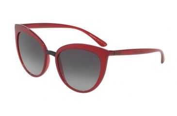 Image of Dolce&amp;Gabbana DG6113 Progressive Prescription Sunglasses DG6113-30918G-55 - Lens Diameter 55 mm, Frame Color Transparent Bordeaux