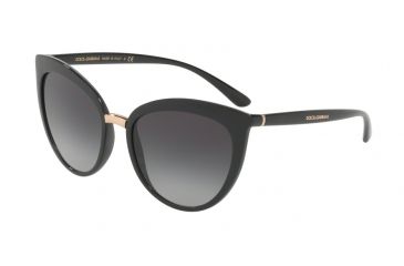 Image of Dolce&amp;Gabbana DG6113 Progressive Prescription Sunglasses, 55mm, Black, DG6113-501-8G-55-PRO