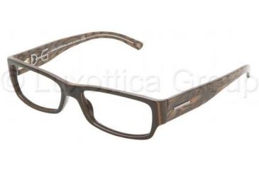 Image of Dolce&amp;Gabbana Eyeglasses DG3062 with Lined Bifocal Rx Prescription Lenses 858-5216 - Black On Striped Brow 