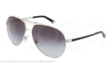 Image of Dolce&amp;Gabbana ICONIC EVOLUTION DG2105 Bifocal Prescription Sunglasses DG2105-05-8G-6014 - Lens Diameter 60 mm, Frame Color Silver
