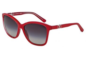 Image of Dolce&amp;Gabbana ICONIC LOGO DG4170P Bifocal Prescription Sunglasses DG4170P-27758G-57 - Lens Diameter 57 mm, Frame Color Top Crystal On Pearl Red