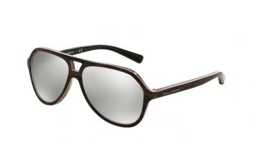 Image of Dolce&amp;Gabbana Kids STRIPES DG4201 Progressive Prescription Sunglasses DG4201-29526G-52 - Lens Diameter 52 mm, Frame Color Camo/fluo Red/brown