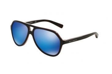 Image of Dolce&amp;Gabbana Kids STRIPES DG4201 Progressive Prescription Sunglasses DG4201-299125-52 - Lens Diameter 52 mm, Frame Color Blue/red Fluo Stripe/cam