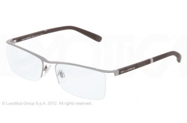 Image of Dolce&amp;Gabbana LIFESTYLE DG1249 Progressive Prescription Eyeglasses 1234-53 - Gunmetal Frame