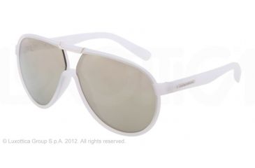 Image of Dolce&amp;Gabbana LIFESTYLE DG6078 Sunglasses 26456G-61 - Ice Frame, grey mirror silver Lenses