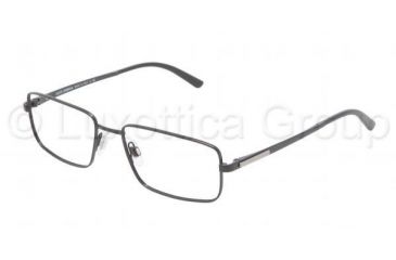 Image of Dolce&amp;Gabbana LOGO PLAQUE DG1231 Progressive Prescription Eyeglasses 01-5417 - Black Frame
