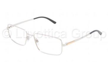 Image of Dolce&amp;Gabbana LOGO PLAQUE DG1231 Progressive Prescription Eyeglasses 05-5417 - Silver Frame