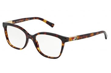 Image of Dolce&amp;Gabbana MOSAICO COLLECTION DG3187 Progressive Prescription Eyeglasses 502-52 - Havana Frame