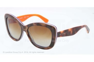 Image of Dolce&amp;Gabbana MULTICOLOR DG4206 Single Vision Prescription Sunglasses DG4206-2765T5-57 - Lens Diameter 57 mm, Frame Color Havana/multilayer/orange