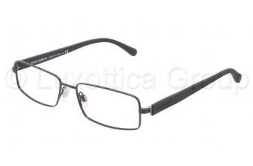 Image of Dolce&amp;Gabbana OVER-MOLDED RUBBER DG1237 Bifocal Prescription Eyeglasses 1184-5216 - Matte Black Frame