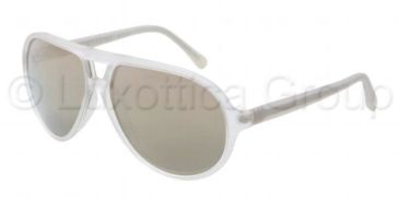 Image of Dolce&amp;Gabbana OVER-MOLDED RUBBER DG6076 Progressive Prescription Sunglasses DG6076-26536G-6112 - Lens Diameter 61 mm, Frame Color Ice Rubber