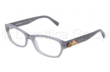 Image of Dolce&amp;Gabbana SICILIAN BAROQUE DG3150 Progressive Prescription Eyeglasses 2676-5217 - Opal Gray Frame, Demo Lens Lenses