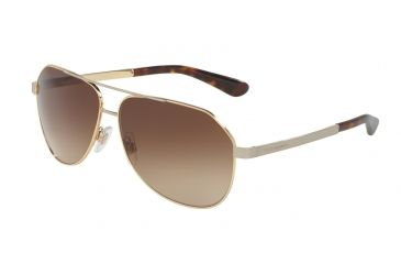 Image of Dolce&amp;Gabbana SICILIAN TASTE DG2144 Single Vision Prescription Sunglasses DG2144-129713-61 - Lens Diameter 61 mm, Frame Color Gold