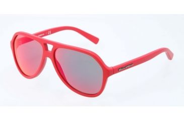 Image of Dolce&amp;Gabbana STRIPES DG4201 Progressive Prescription Sunglasses DG4201-588-6Q-52 - Lens Diameter 52 mm, Lens Diameter 52 mm, Frame Color Matte Red