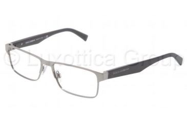 Image of Dolce&amp;Gabbana TAILORING DG1232 Single Vision Prescription Eyeglasses 04-5216 - Gunmetal Frame