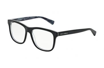 Image of Dolce&amp;Gabbana URBAN DG3206 Progressive Prescription Eyeglasses 2803-52 - Top Black On Matte Mimetic Frame