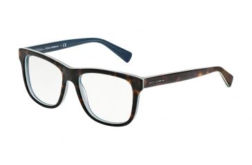 Image of Dolce&amp;Gabbana URBAN DG3206 Progressive Prescription Eyeglasses 2867-52 - Top Havana On Matte Petroleum Frame
