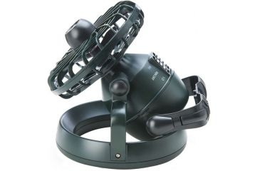 Image of Dorcy 2-Speed Rotating Fan with LED Light, Green, 41-3116