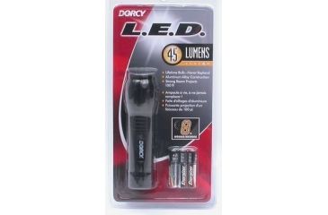 Image of Dorcy 45 Lumens- 3AAA LED Aluminum Tail Cap Switch Flashlight w/ Batteries 41-4286