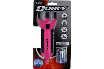 Image of Dorcy Floating Waterproof LED Flashlight w/Carabineer Clip,55 Lumens,Pink 41-2509