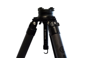 Image of Double Tap Industries Stronghold Carbon Fiber Shooting Tripod w/Leveling Head, Black, TRI-CF-002L