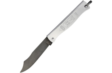 Image of Douk-Douk Le Tiki Folder Folding Knife, 2.5 black finish carbon steel blade, Folded steel handle with Tiki artwork, 829PM